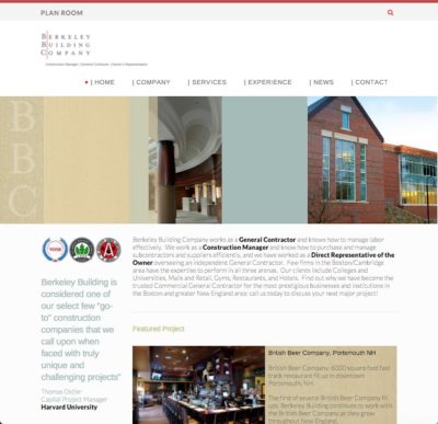 website for general contractor boston